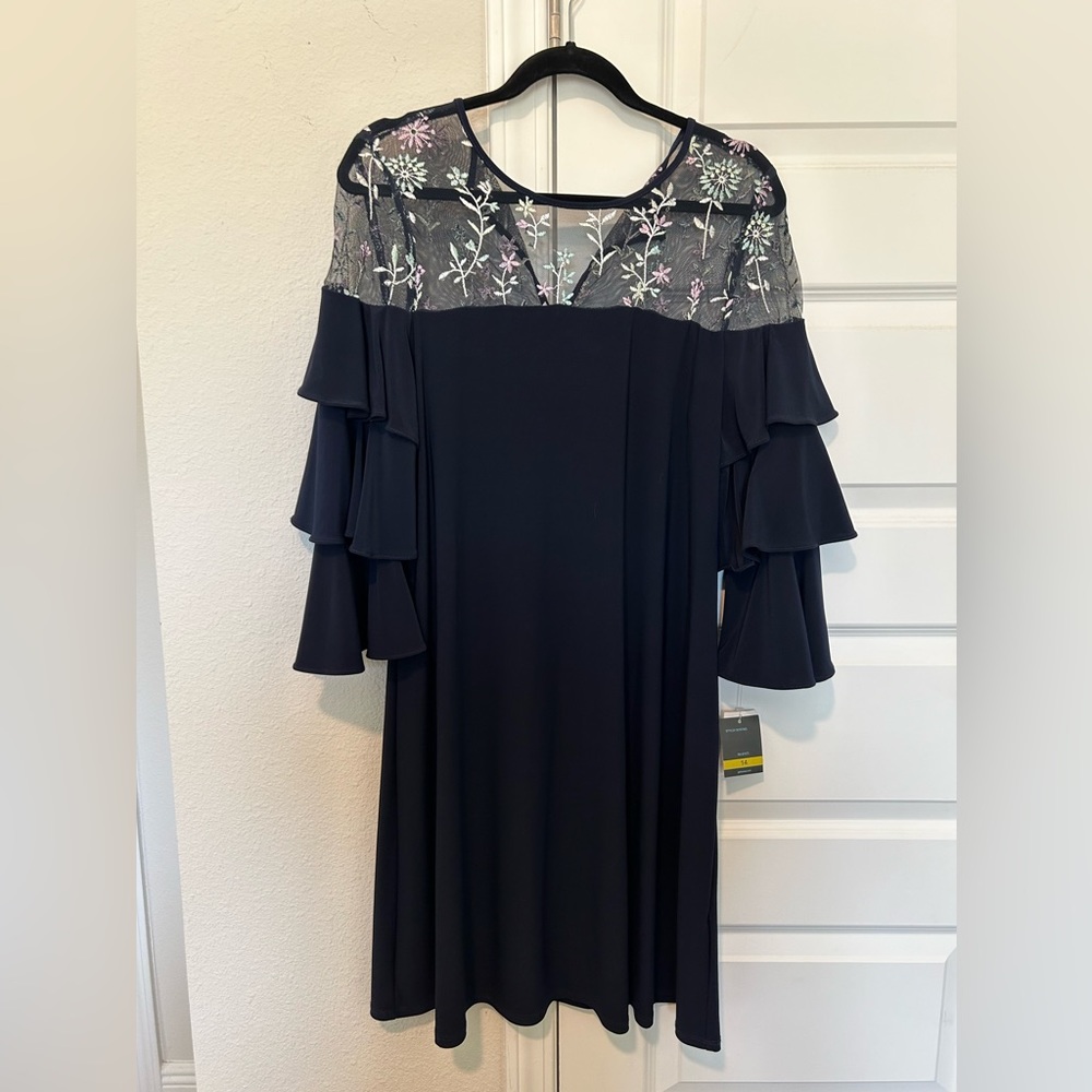 Dress with Bell Sleeves